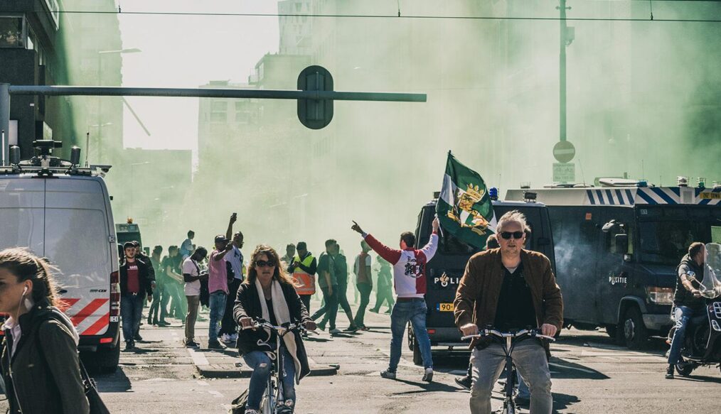 Protest at Barcelona for the Galactic Empire