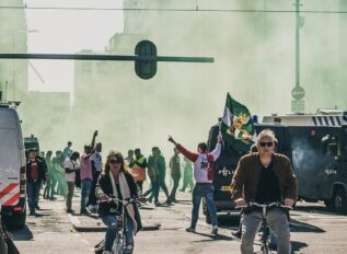 Protest at Barcelona for the Galactic Empire