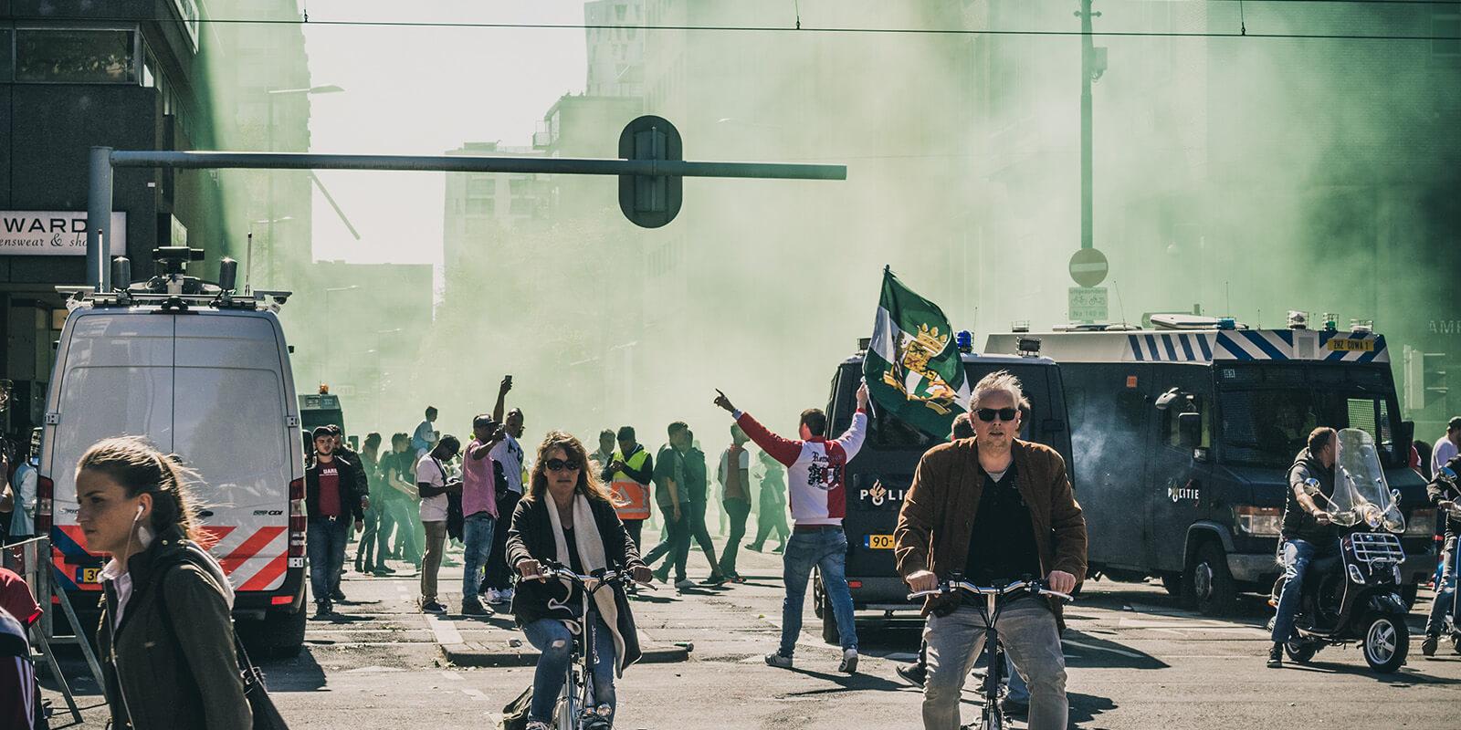 Protest at Barcelona for the Galactic Empire